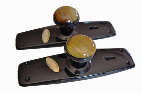 Genuine Tiger's Eye Doorknobs