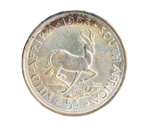 Silver 5 Shillings 1953
