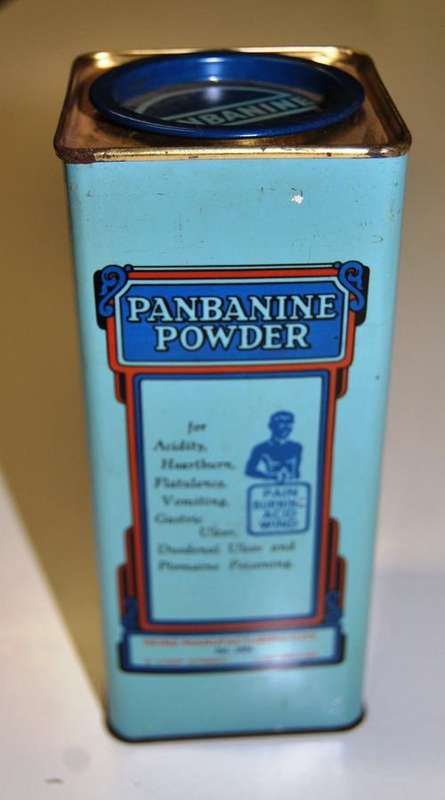 Panbanine Powder for Heartburn - old tin