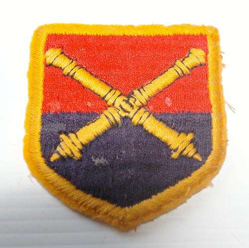 School of Artillery Cloth Badge - Scarce