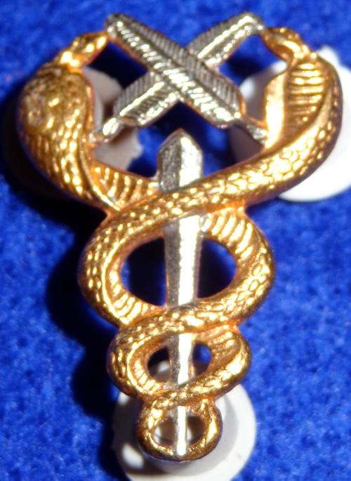 Bi Metal Technical and Administration Medic Badge - 2 original pins
