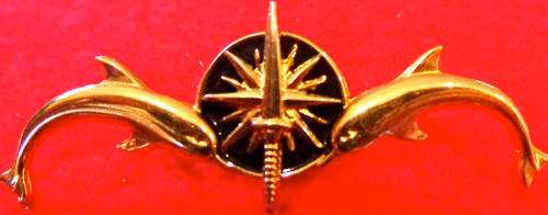 Sub Mariners collar badge - both pins intact