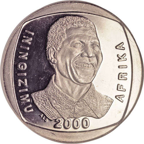 2000 MANDELA SMILEY PROOF COIN