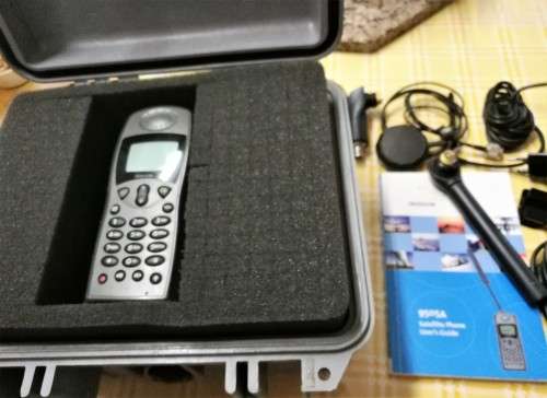 IRIDIUM 9505A SATELLITE PHONE BARGAIN - IMMACULATE WITH ALL/COMPLETE ACCESSORIES AND PELICAN CASE