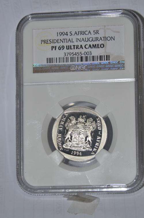PF69 U/C - R5 1994 PRES\INAUG - NEAR TO PERFECTION - OPEN DOORS - RARE AT A GOOD PRICE