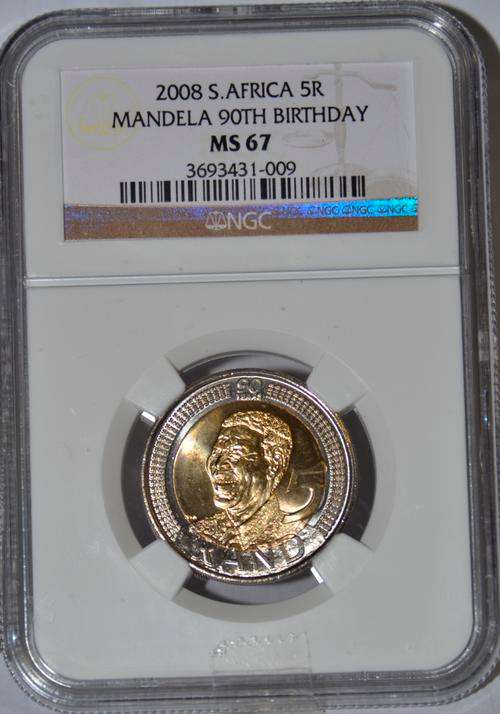 Mandela 2008 - 90th Birthday - MS67 - NGC
