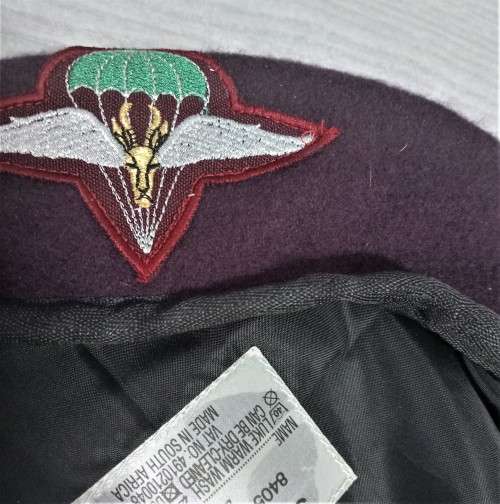 SA ARMY - CURRENT 1 PARACHUTE BATTALION BERET - TOP CONDITION