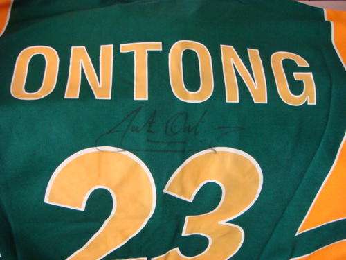 Autographed Proteas Cricket shirt - Justin Ontong
