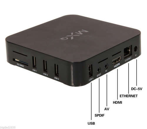 MXQ Pro 4K Smart Android TV Box Media Player + Wireless Keyboard