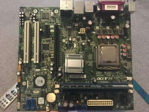 Motherboard + cpu + ddr2 ram + fan