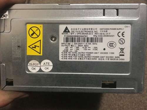 POWER SUPPLY + MOTHERBOARD & CPU
