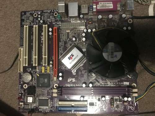 POWER SUPPLY + MOTHERBOARD & CPU