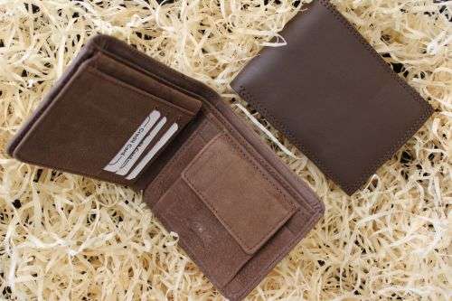 Genuine Leather Wallet Brown
