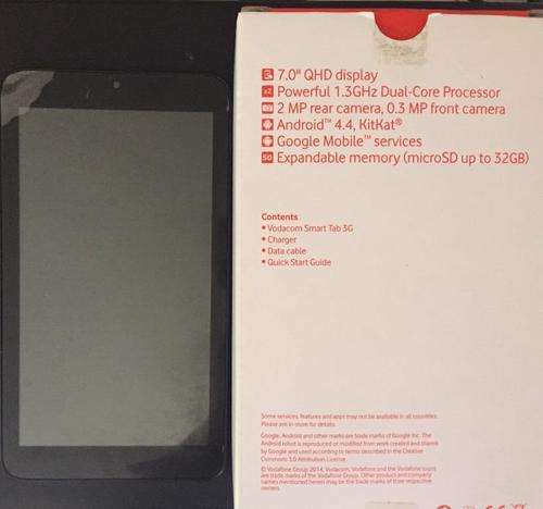 Vodacom Smart Tab 7" Tablet 2GB 3G/Wi-Fi/Bluetooth/GSM
