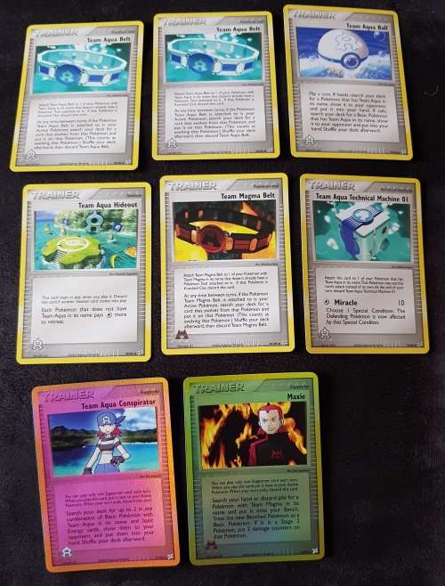 Team Aqua Pokemon Cards