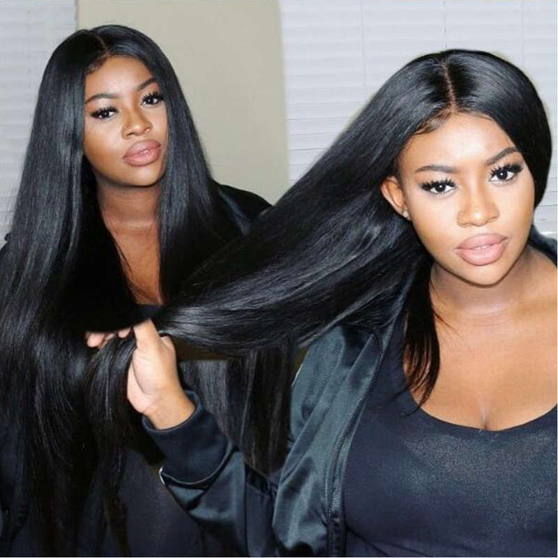 Brazilian Virgin Hair 8 - 30inches 9A 3 Bundles + Closure Straight