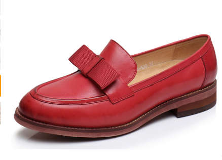 100% Genuine sheepskin leather vintage handmade sneaker oxford shoes for women--H308