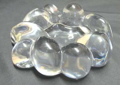 Very unusual crystal ashtray by Daum. French art glass.