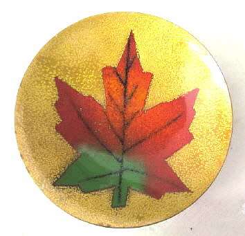 Vintage Canadian maple leaf pin dish