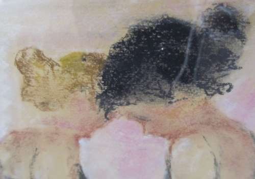 Large framed pastel work by SA artist Steve Mandy