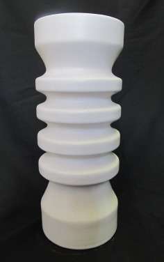 White Flora Gouda vase