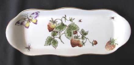 Coalport 'Strawberry' trinket dish