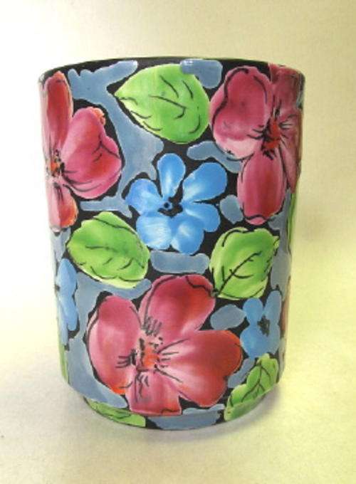 Cylindrical Italian vase or wine cooler
