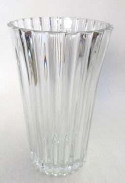 Lovely clear glass vase, made in France
