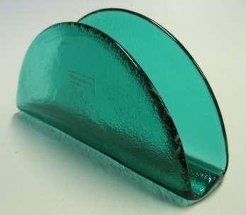 Bloomsbury glass serviette holder or letter rack