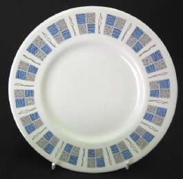 Myott `Ironstone` side plate with retro `Castille` pattern