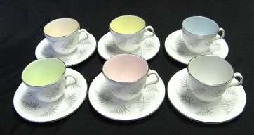 Foley bone china coffee set designed by Maureen Tanner