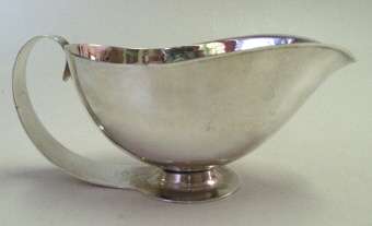 Swedish silver-plated sauce boat