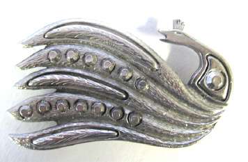 Peacock belt buckle
