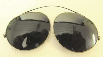 Vintage fold-up clip-on sunglasses