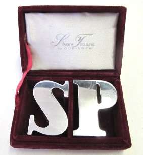 Godinger salt and pepper set in velvet-lined box