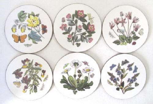 Set of six Portmeirion coasters