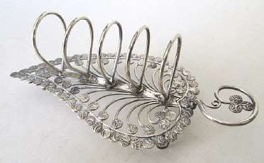 Beautiful silver-plated toast rack