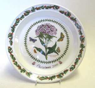 Portmeirion Christmas plate 2000, Botanic Garden