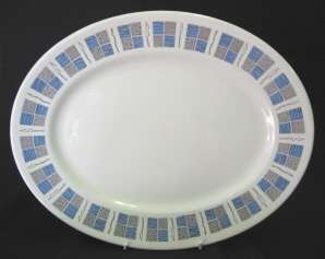 Myott 'Ironstone' platter with 'Castille' pattern