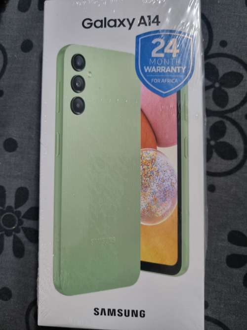 Samsung A14 64gb dual sim new sealed box light green