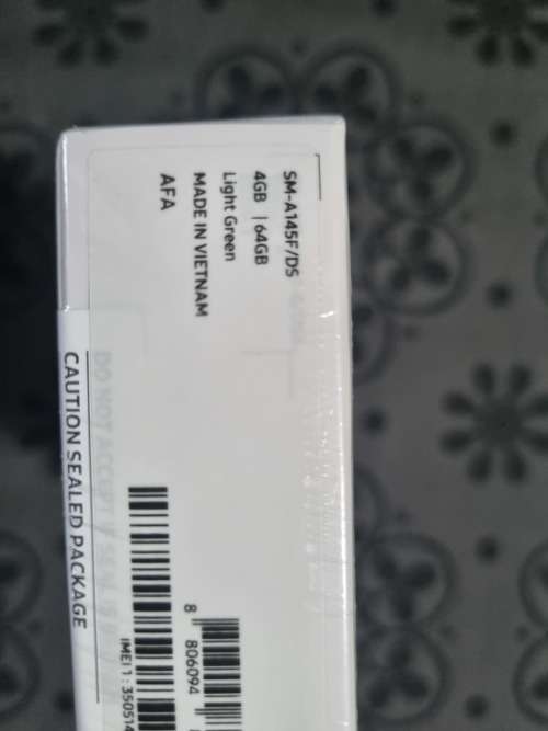 Samsung A14 64gb dual sim new sealed box light green