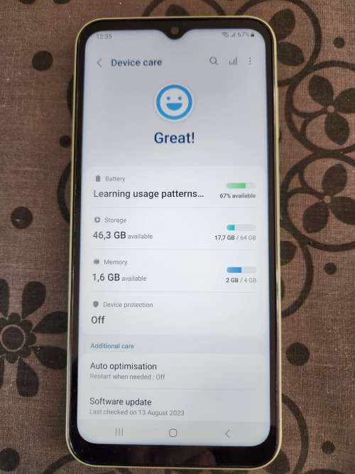 Samsung A14 64gb 4gb Dual sim Light Green