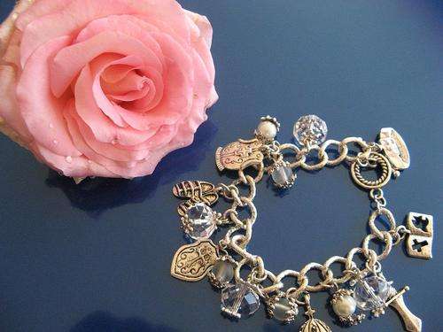 Armour of God Charm Bracelet with Crystals