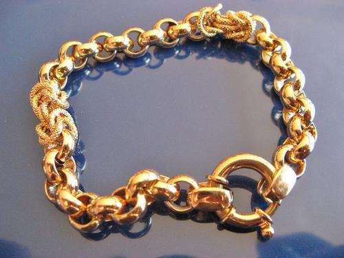 9 carat Gold Belcher chain Bracelet