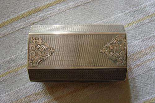 Sterling silver cigarette case - over 40 years old