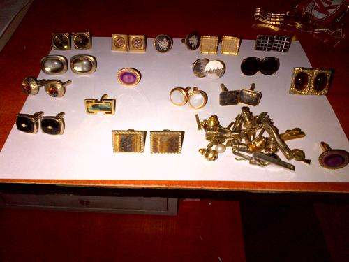 15 Pairs of Old Colletable Cufflinks and Tie Pins