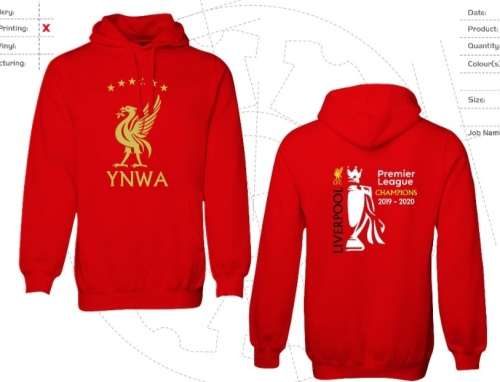 Liverpool Hoody EPL Champions 2019/20 - Red