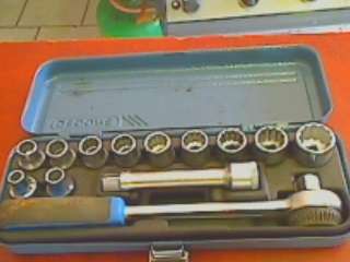 Gedore 13 Piece 1/2 Inch Drive Socket Set in Case