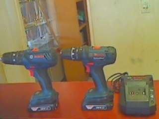 Bosch Professional Rechargeable 18v Li-ion Drills x 2 (GSB18-2-Li 10mm) and (GSB18-2 Li Plus 13mm)