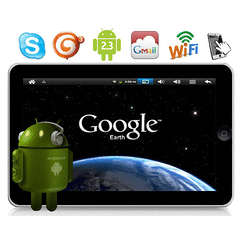 2012 version Google Android 2.3 PAD with Camera~Tablet PC~~laptop~ 3G~MID~LAN~Silver (Please Read)